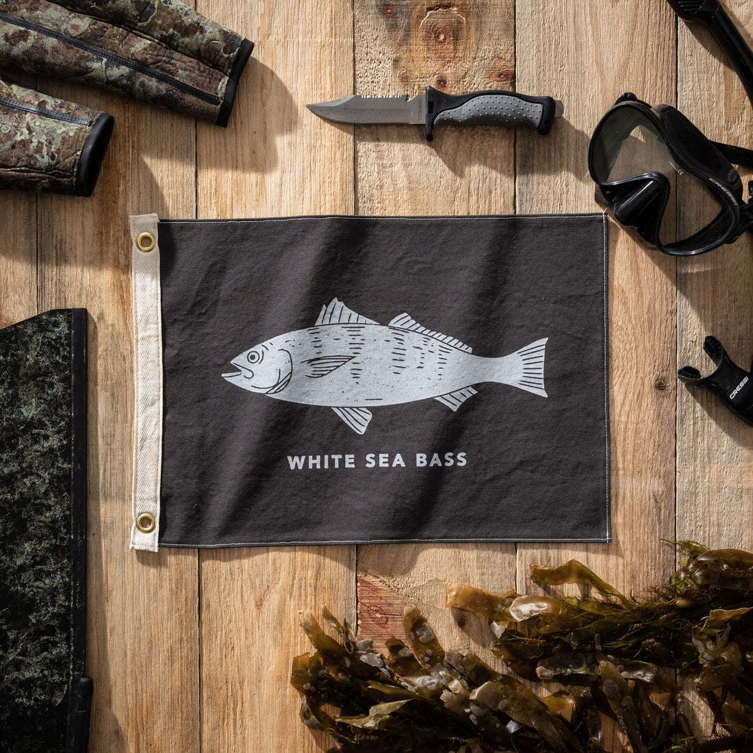 White Sea Bass Flag